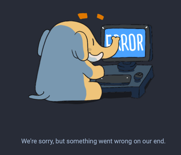 Mastodon fail error page